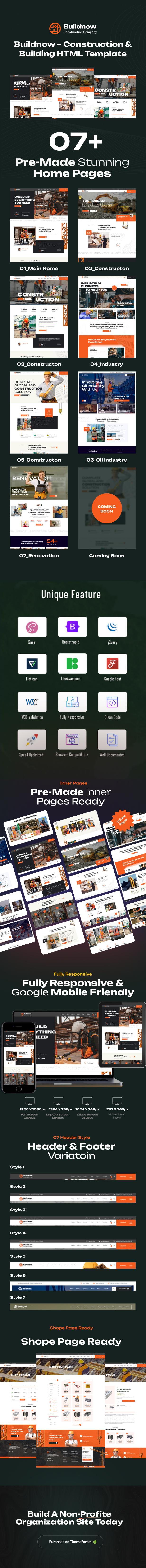 Buildnow – Construction & Building Asp.net Core & MVC Template